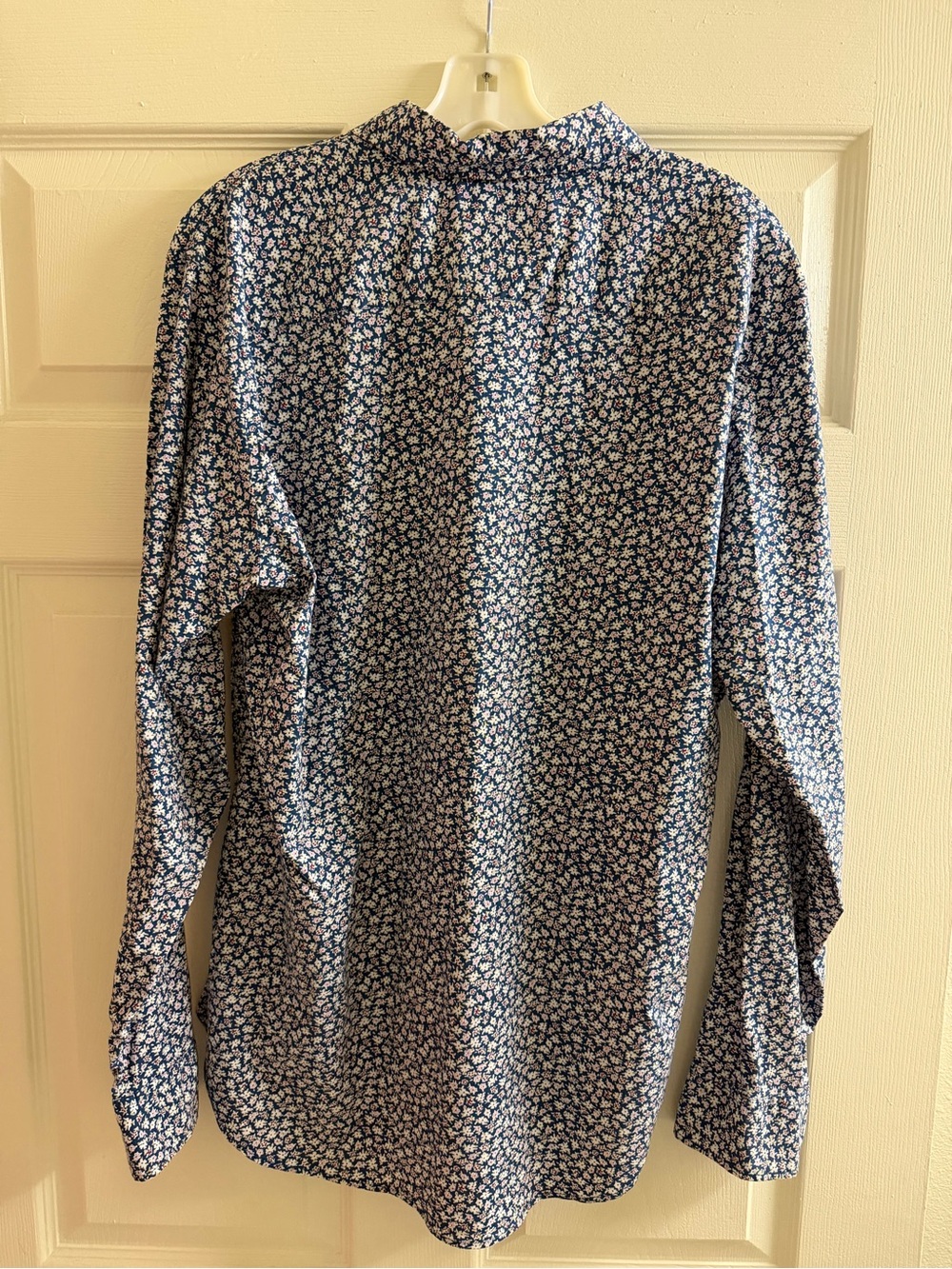 Bonobos Blue and White Micro Floral Button-Down Shirt - Picture 2 of 6